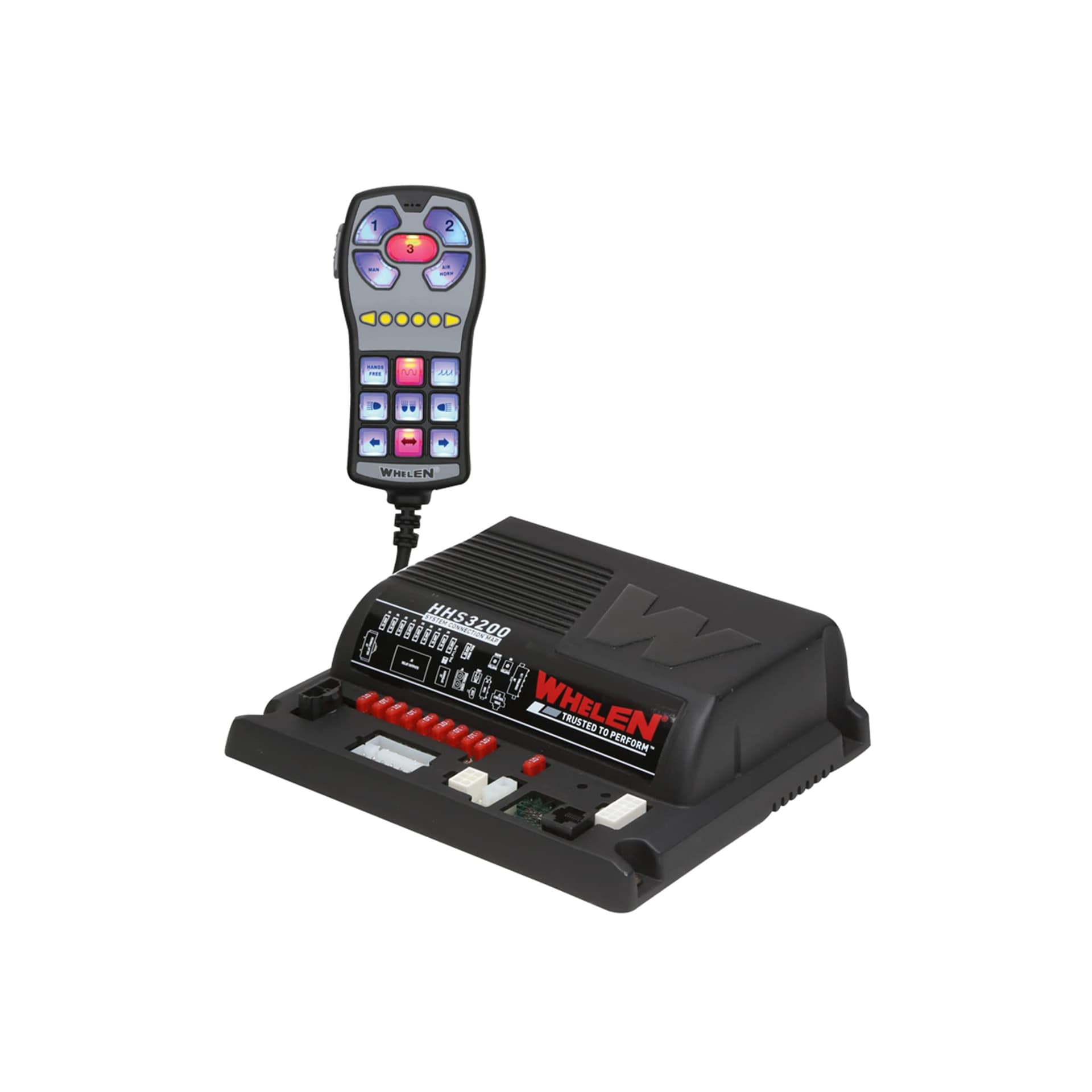 Whelen HHS3200 200Watt Siren - 1 Pack - Hand-Held Controller - Compatible with Most Vehicle Types