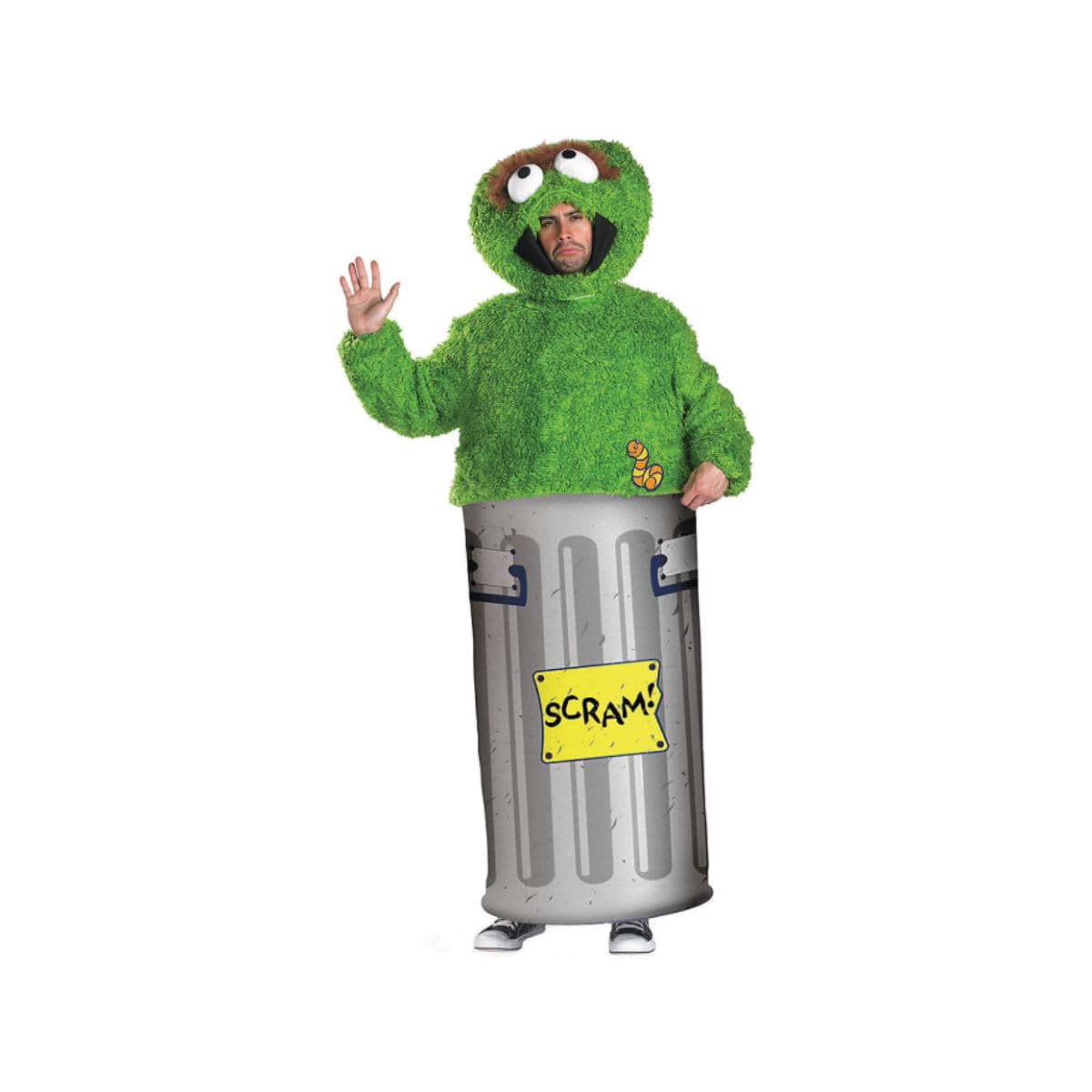 Disguise mens Oscar the Grouch Adult Sized Costumes, Green, X-Large 42-46 US