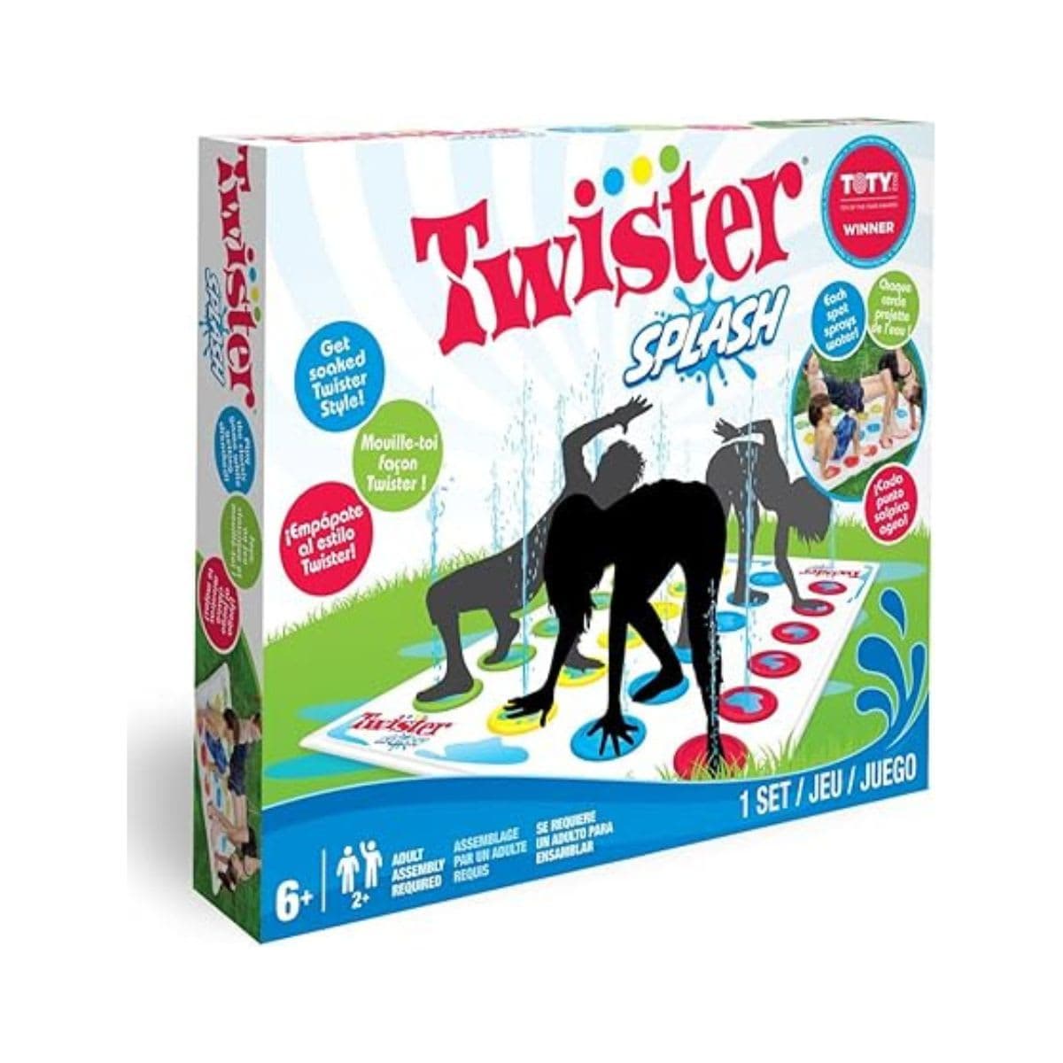 Hasbro Twister Splash Water Game for Kids Backyard Sprinkler Outdoor Games