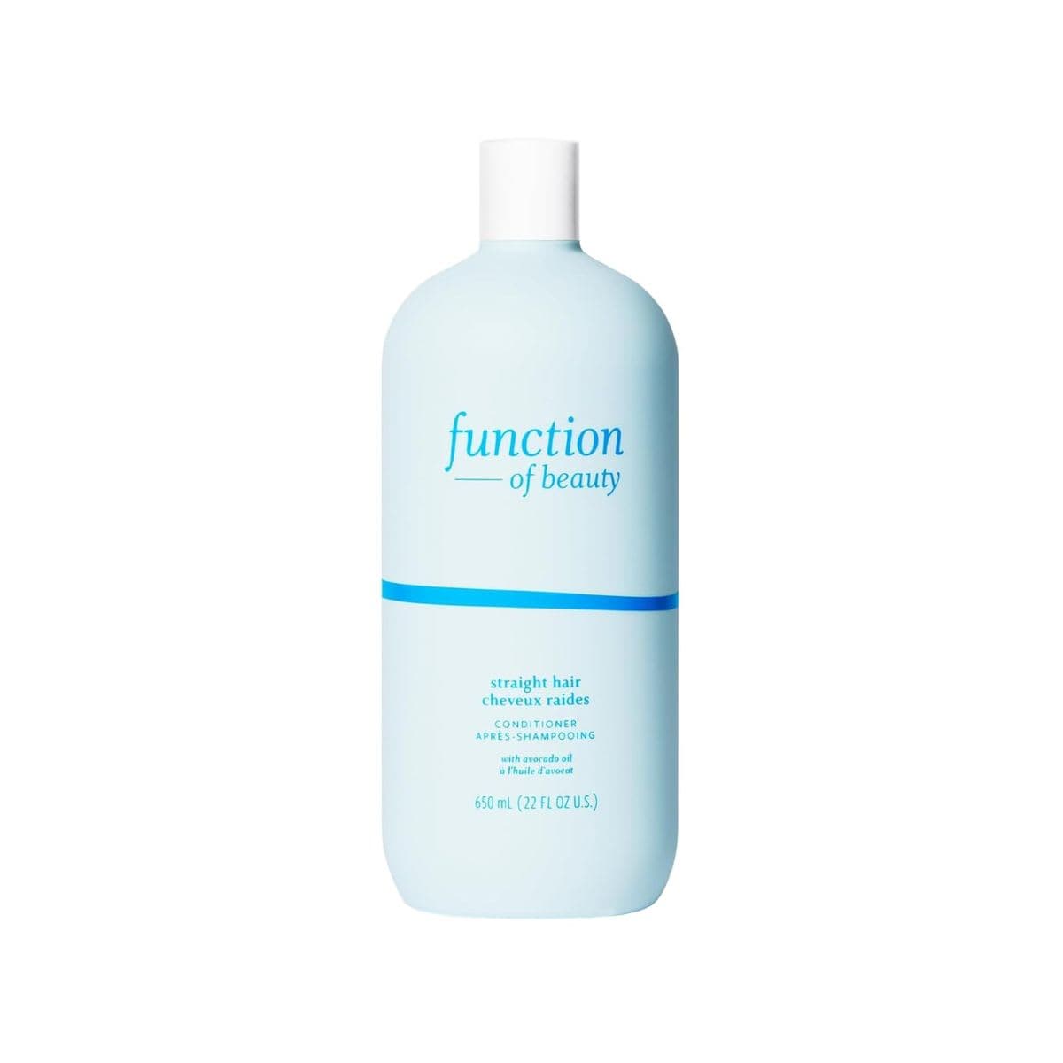 Function of Beauty Customizable Conditioner for Straight Hair, 22 oz - Sulfate-Free Conditioner Formulated with Avocado Oil to Hydrate and Seal in Moisture