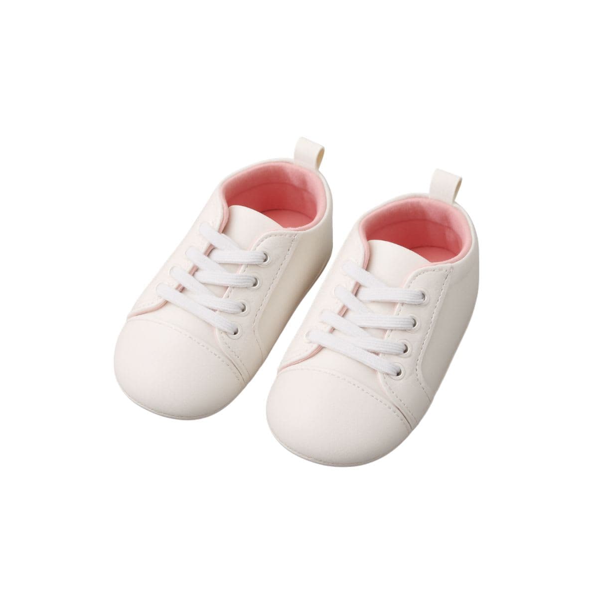 Carter's Girls White Baby Soft Sole Shoes First Walker Sneakers