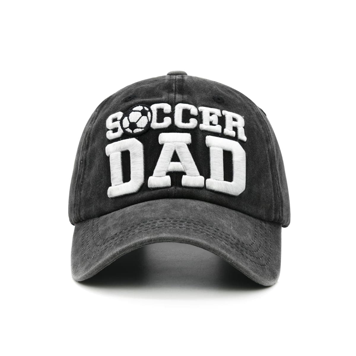 Waldeal Gifts for Dad from Wife Daughter, Funny Soccer Football Dad Baseball Hats for Men Husband, Soccer Dad -Black, One Size