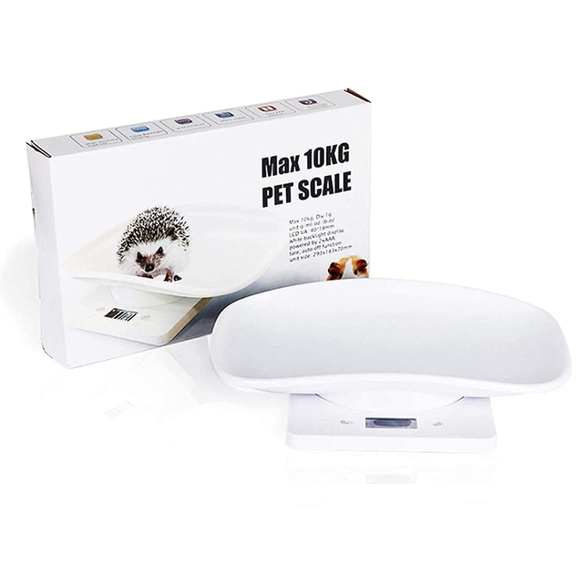 Digital Pet Scale Multi-Function Food Weight Scale, Smart Small Baby Pet Dog Cat Scale 22 Pound (lbs) Capacity, Accurate Digital Scale for Baby Food Accurately/Puppy/Cat/Small Animals (1)