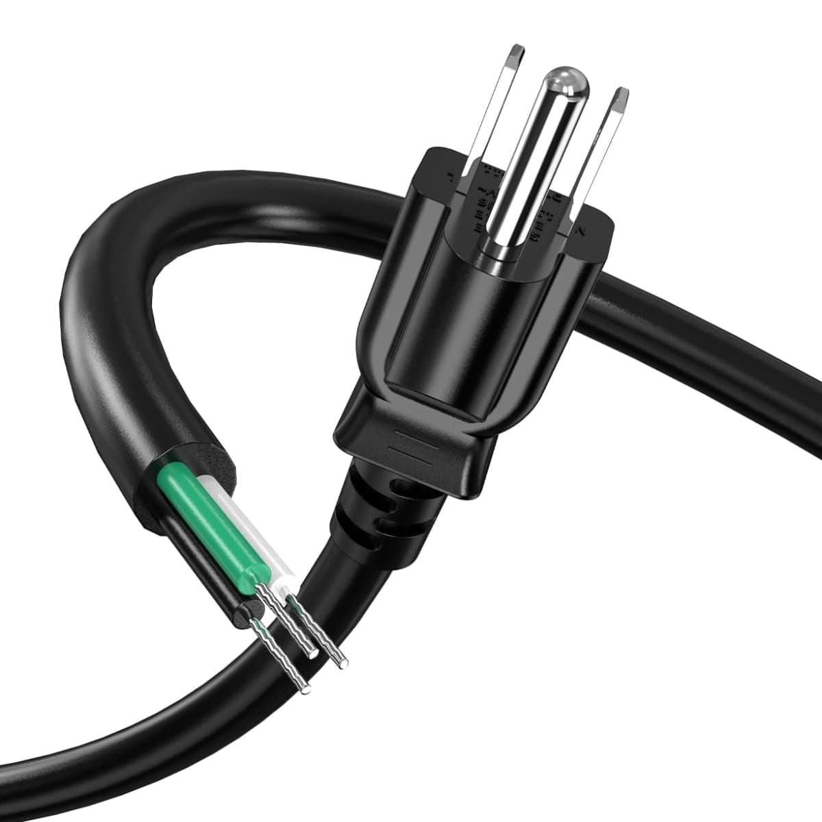 Ancable 3FT 14/3 Replacement Power Cord for Appliances & Power Tools, 14AWG 3 Prong Open End Pigtail, 15A 1875W 125V NEMA 5-15P, UL Listed