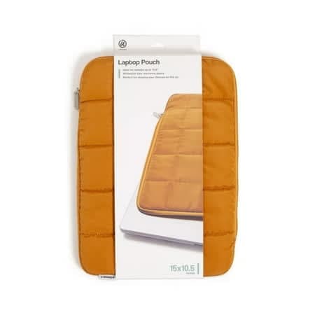 U Brands 15 x10.5  Nylon Puffer Laptop Pouch Acorn