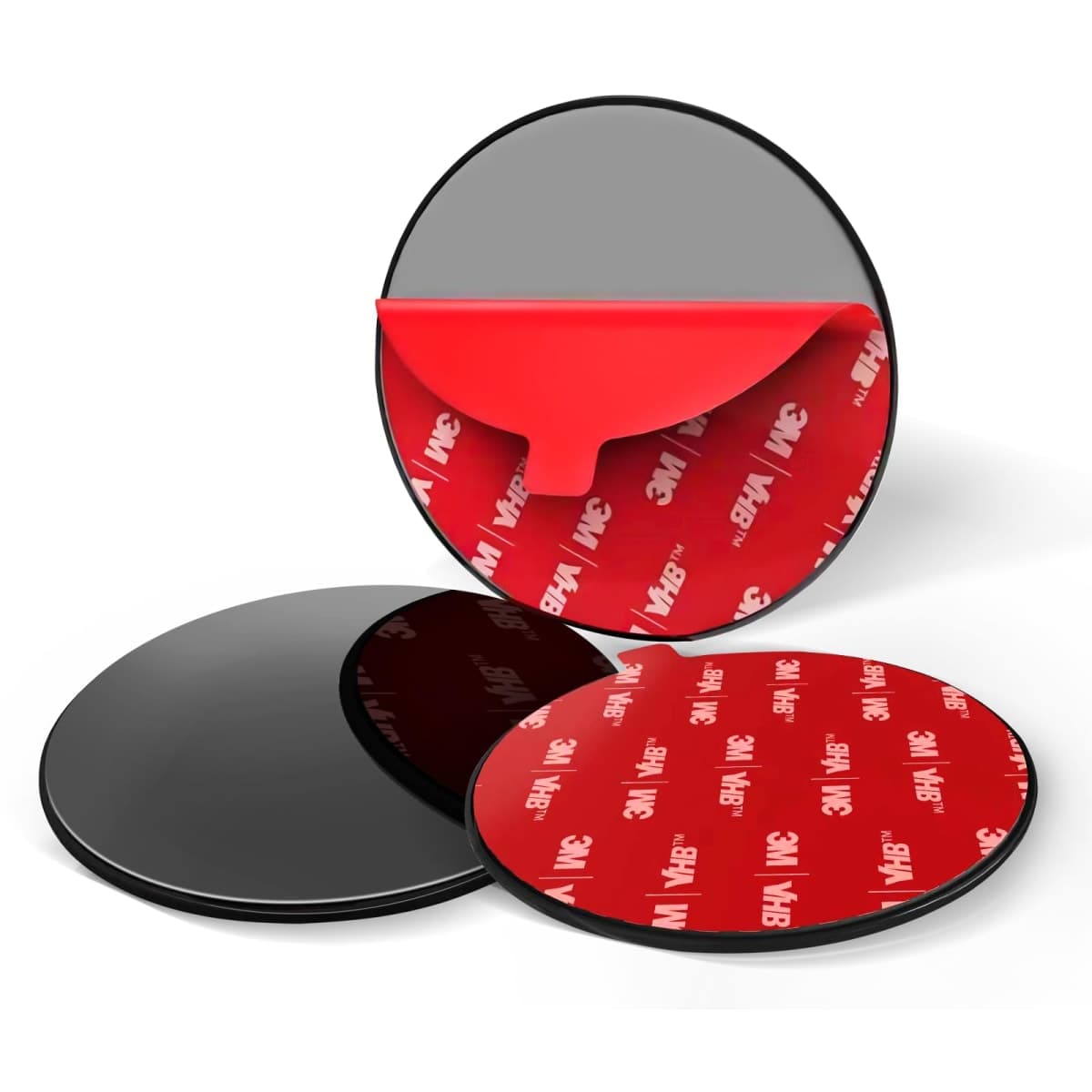 Dashboard Pad Mounting Disk for Suction Cup Phone Mount, 3.2" (82mm) 3M Car Sticky Base Plate for Phone Holder, Dash Mount, GPS Holder - Flexible & Heat-Resistant, for Flat & Curved Surface [3 PACK]