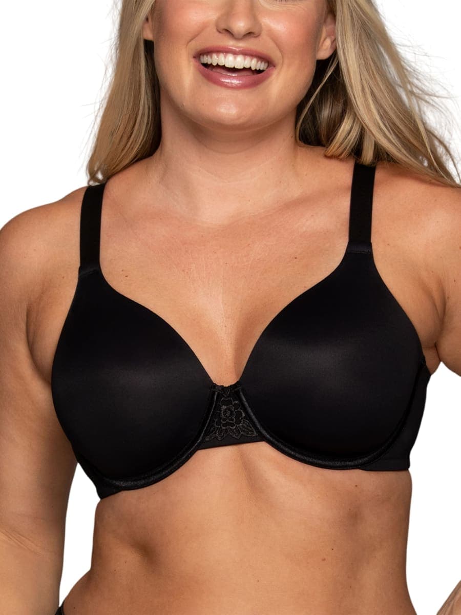 Vanity Fair Womens Beauty Back Smoothing (36c - 42h) Minimizer Bra, Midnight Black, 34G US, Midnight Black, 34G
