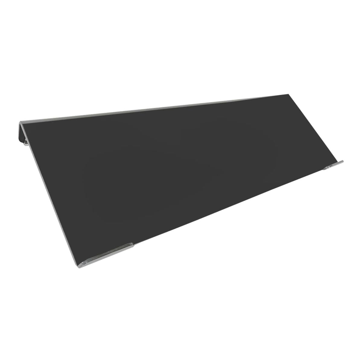 Gecnroi Acrylic Tilted Computer Keyboard Stand Holder, 16.9" x 5.7" Keyboard Riser with Silicone Anti-Slip Strip, Keyboard Tray for Easy Ergonomic Typing for Office Desk, Home, School (Black)