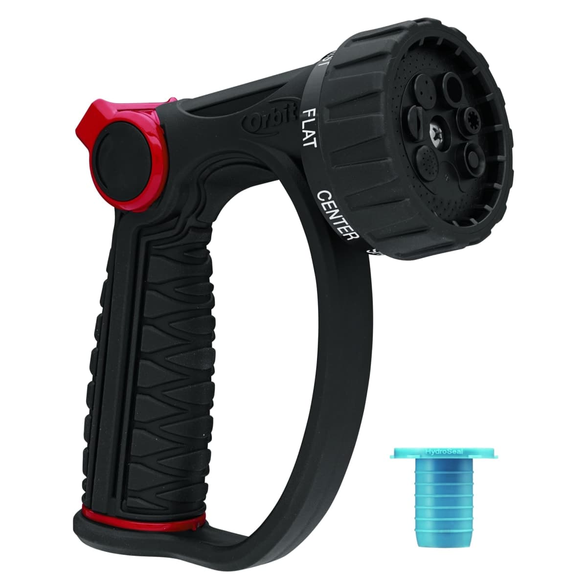 Orbit 58993 7-Pattern Watering Nozzle with Thumb Control, Black