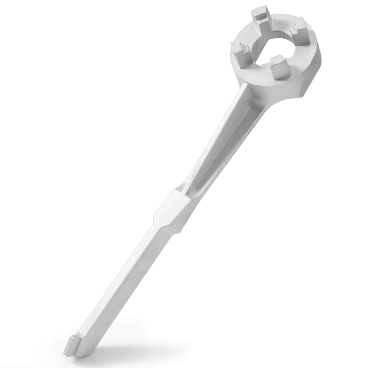 Aluminum Drum Wrench, Drum Plug Bung Wrench for Opening 10 15 20 30 50 55 Gallon Drum, Fits 2 in and 3/4 in Bung Caps