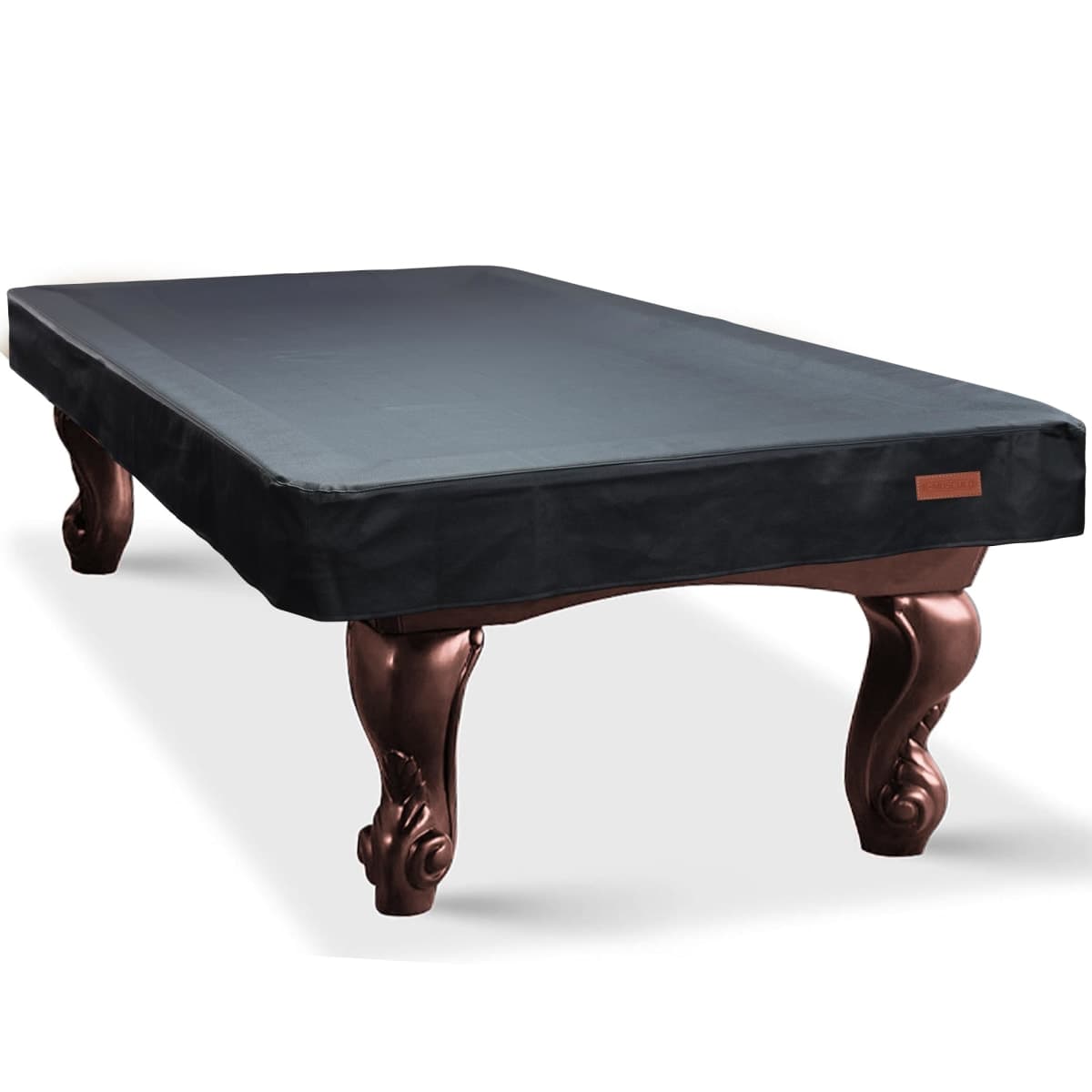 K-Musculo Pool Table Cover, Heavy Duty Leatherette Billiard Table Cover, Waterproof and Tearproof, 7/8/9 Foot Fitted(Black, 7FT)
