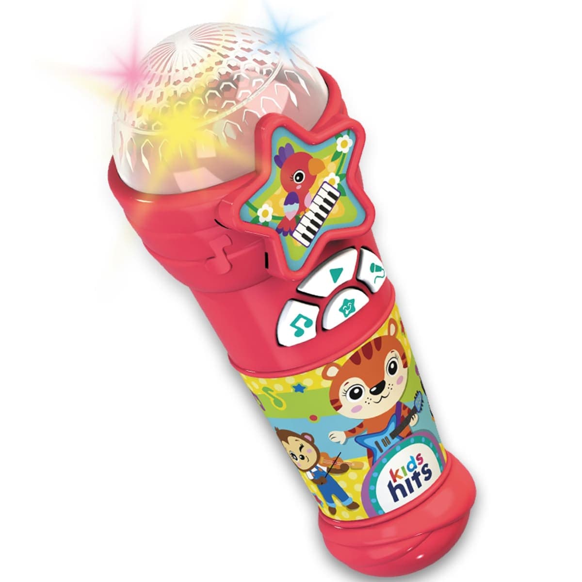 Kids Hits Educational Toddler Lightshow Microphone Toy - Great Hits, Red 2 Years Plus