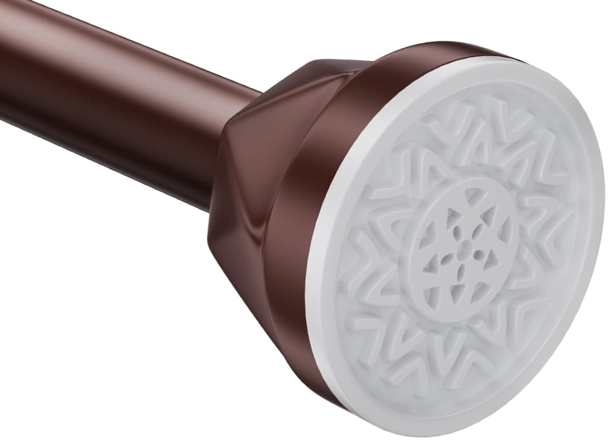 TITGIPE Shower Curtain Rod 32-80 Inches, No Drill Tension Rod, Never Rust Anti-Slip, White