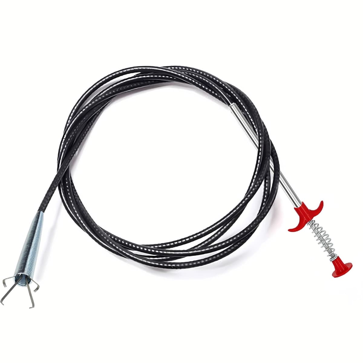 Drain Snake, Drain Clog Remover - Gutter Cleaning Tools Drain Cleaner for Toilet Sewer Shower Kitchen Bathroom Tub Clogged Drains Opener Cleaning Tool, Flexible Grabber Claw Pick Up Reacher (79 inch)