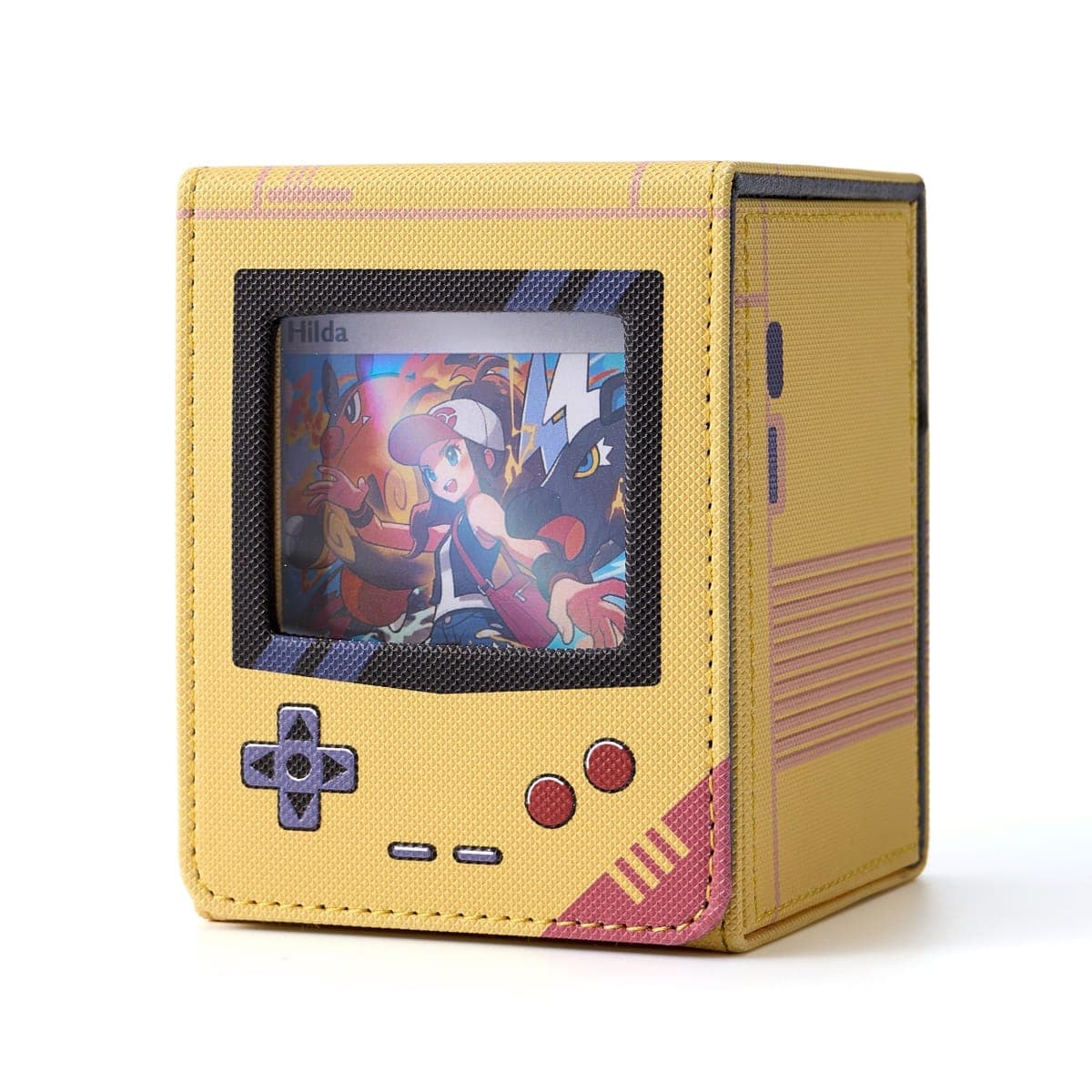 MTG Deck Box with Commander Display Retro Game Console–Style Case (Yellow)