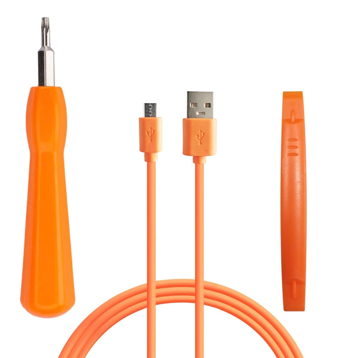Replacement for Ring Doorbell Screwdriver, Compatible with Ring Doorbell Charger Cord, Fit for Video Doorbell, Video Doorbell 2 4 3 and Pro Charging Cable Orange Tool Kit