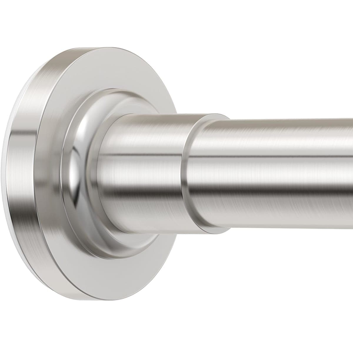 SUNALLY Shower Tension Curtain Rod for Bathroom No Drilling 32-75in, Nickel