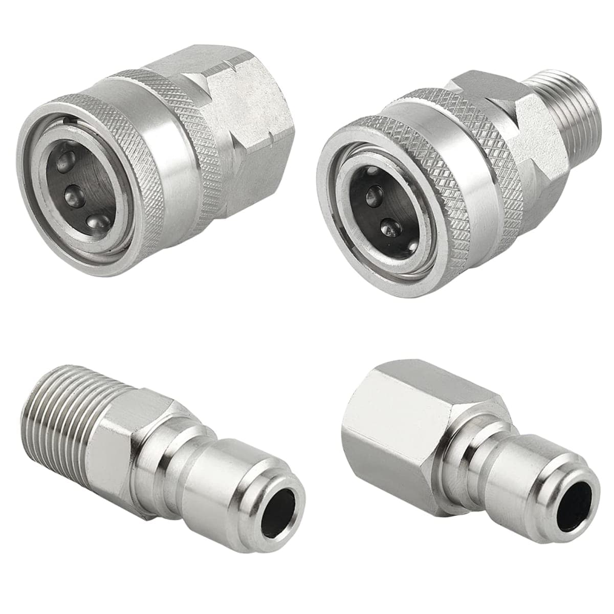 Raincovo Pressure Washer Quick Connect 3/8 Inch, Female and Male Thread