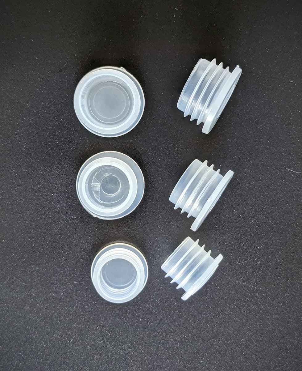 Generic Plastic Stopper Replacement Plug for Salt and Pepper Shakers,Flower Pots,Bottles,Pipes etc (6 pieces) (Sizes: 5/8 inch,9/16 inch,1/2 inch),White