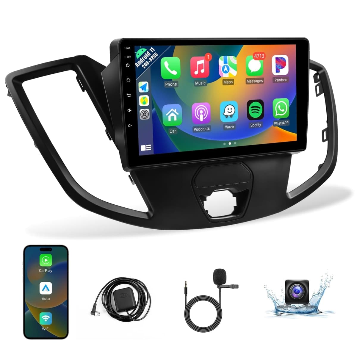 Naifay Android Radio for Ford Transit 2013 2014 2015 2016 2017 2018 2019