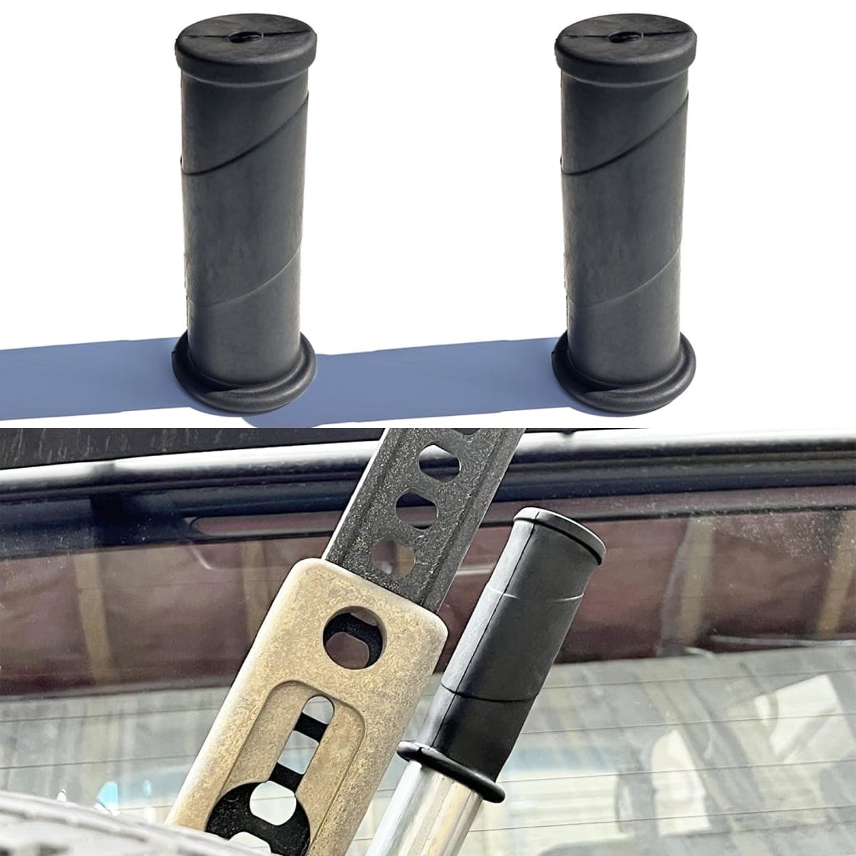 Black Rubber Handle Grip for Floor Jacks, 1 1/4 Inch Utility Handle Replacement Cover for High Lift, Off Road and Farm Jacks