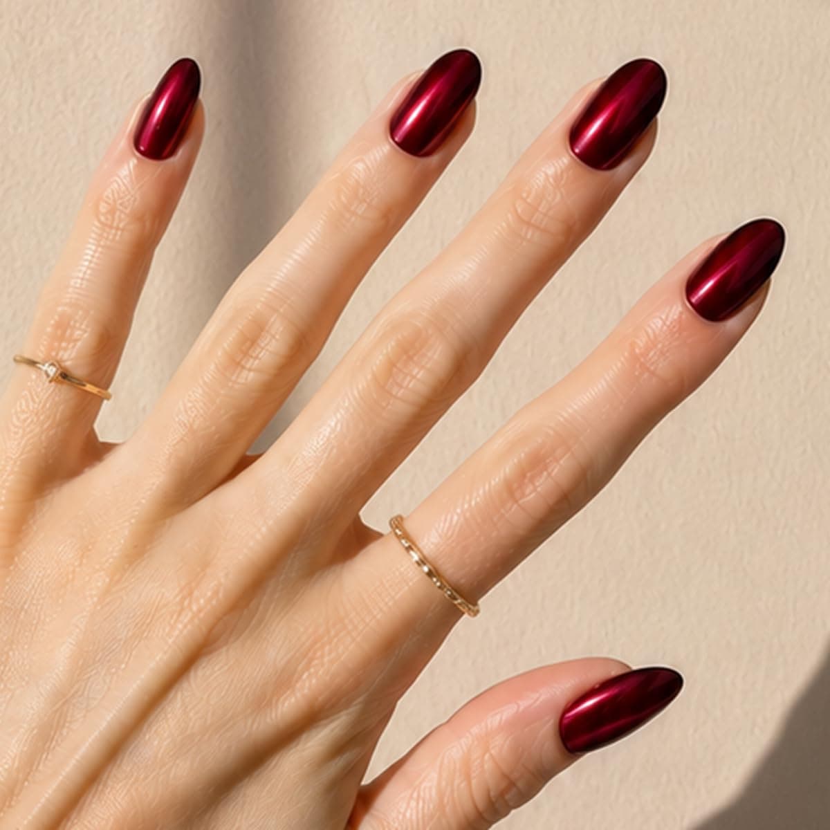 Olive & June Instant Mani Press-On Nails (Glue) Medium, Oval 42 Fake Nails, 21 Sizes Non-Toxic, Long-Lasting Recycled Materials Realistic Look Salon-Quality at Home Obsessed Velvet