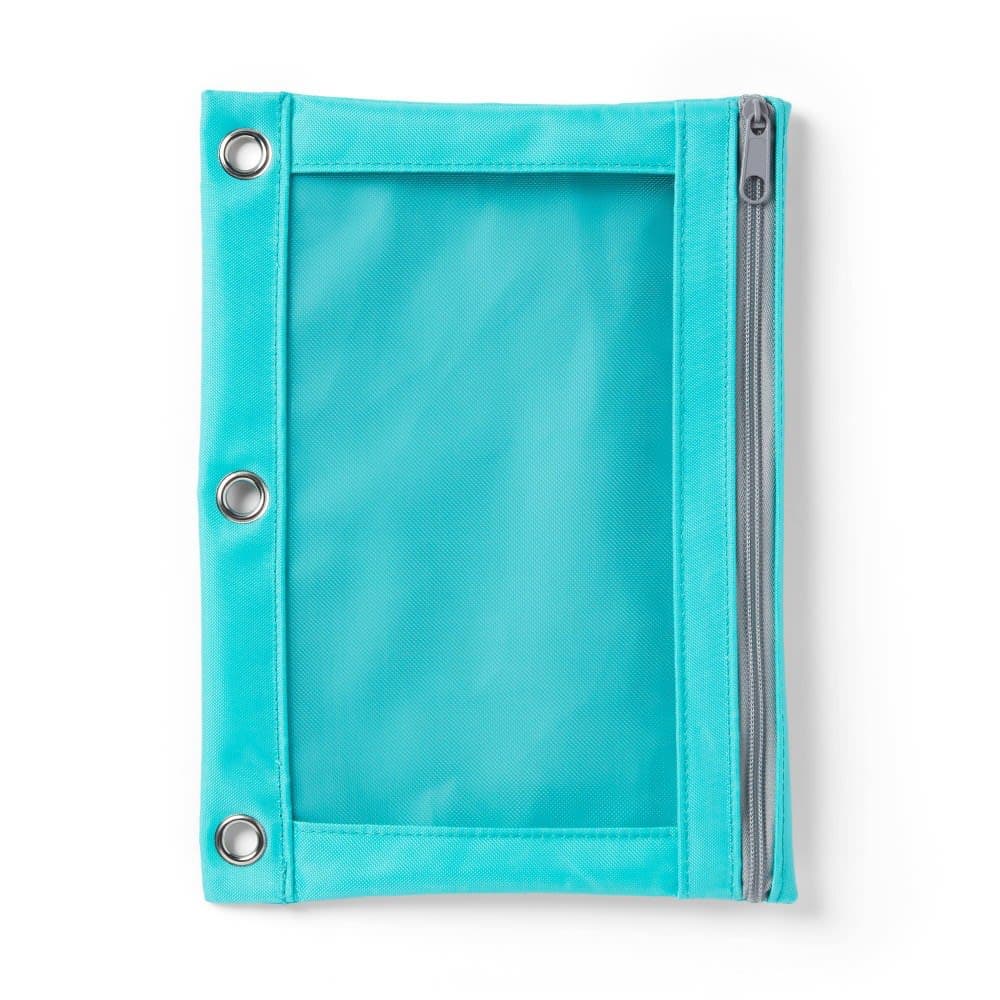 Mesh Binder Pencil Pouch Teal - up&up™
