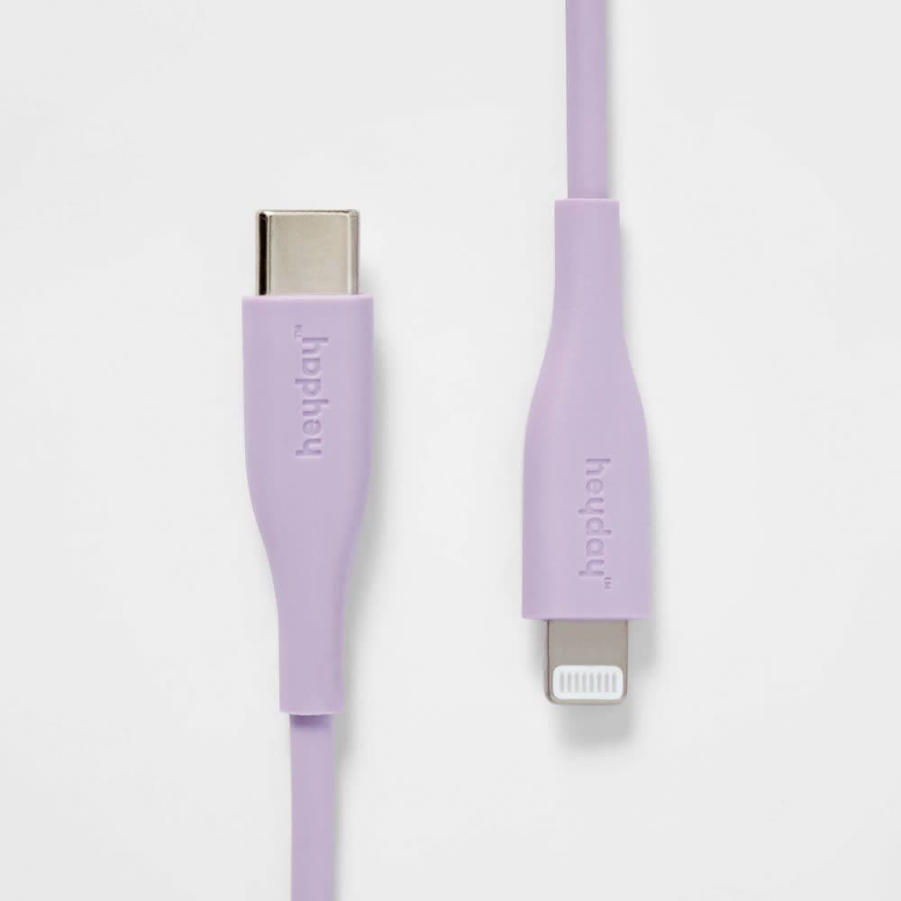 3' Lightning to USB-C Round Cable - heyday™ Pastel Lavender