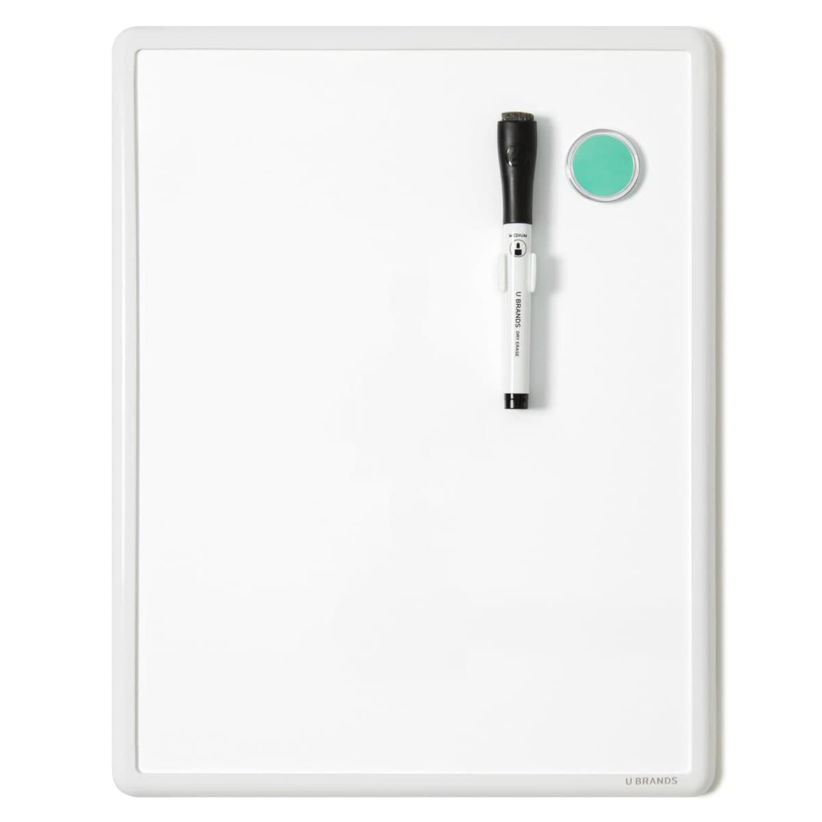 U Brands Contempo Magnetic Dry Erase Board, 11 X 14-Inch, White Frame