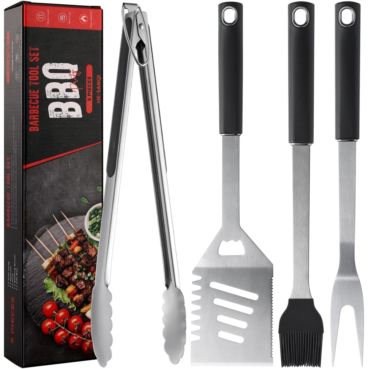 Griddle Accessories Kit - Heavy Duty Grill Tools Set, Grilling Accessories