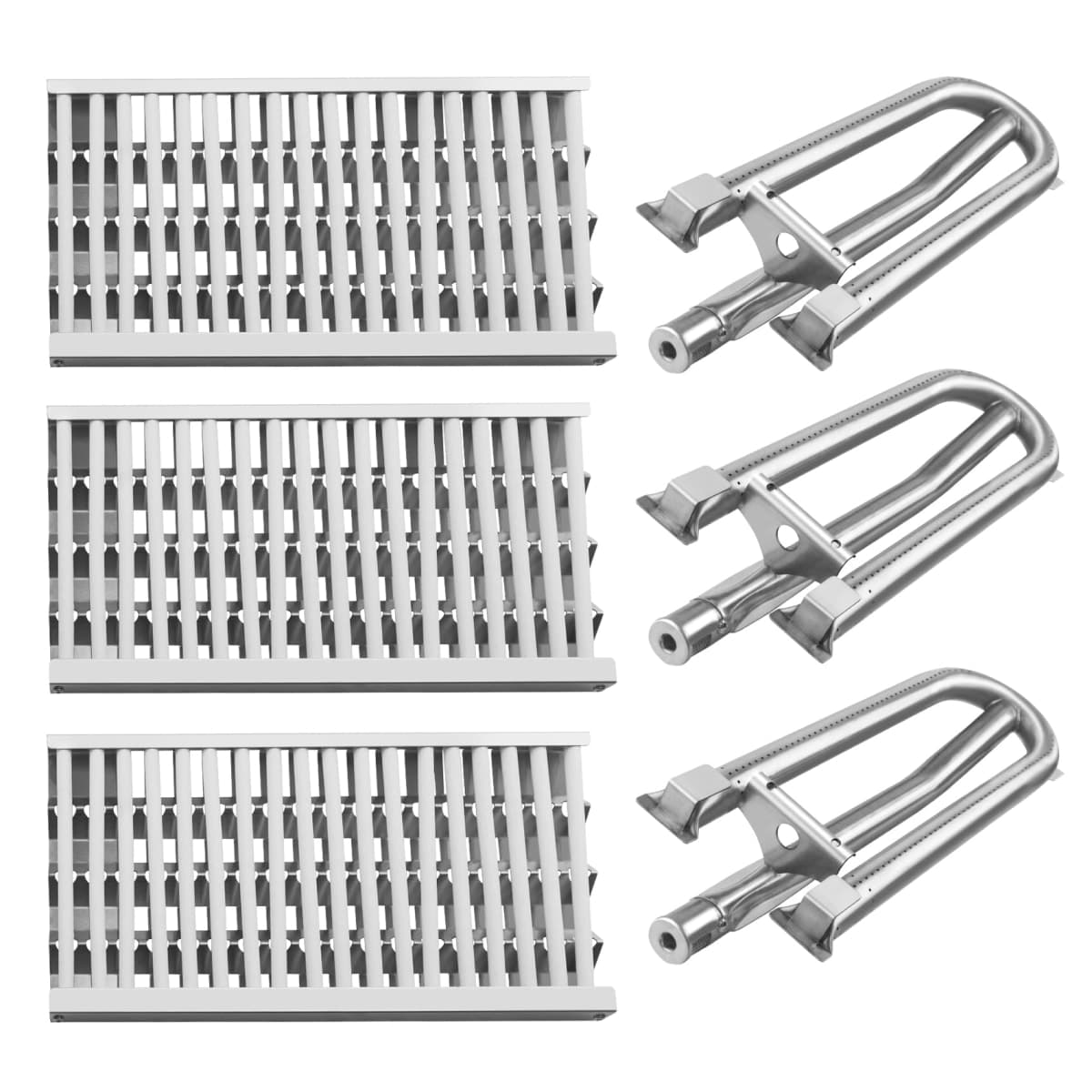 Terefour Grill Parts Replacement for DCS Grill Parts 27DBQR, BGA36-BQARL/BQARN, BGA48-BQARL/BQARN, Ceramic Rod Complete Radiant Tray BBQ Gas Grill for DCS Grill Parts, Grill Heat Plates Shield