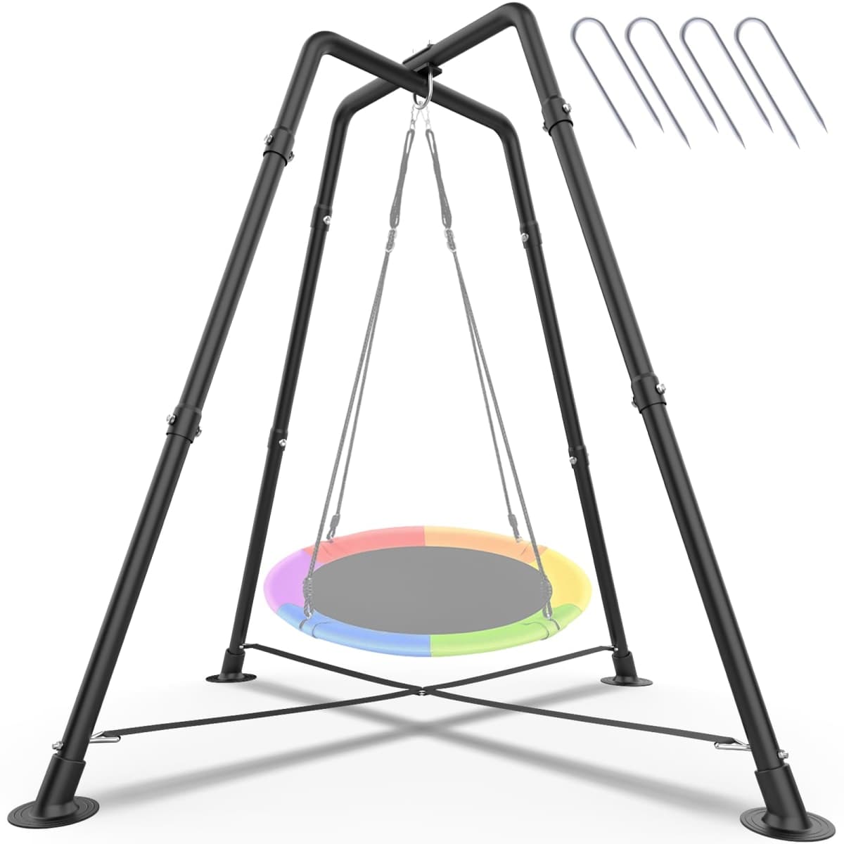 Heavy Duty Swing Stand Frame for Kids & Adults, 330 LBS