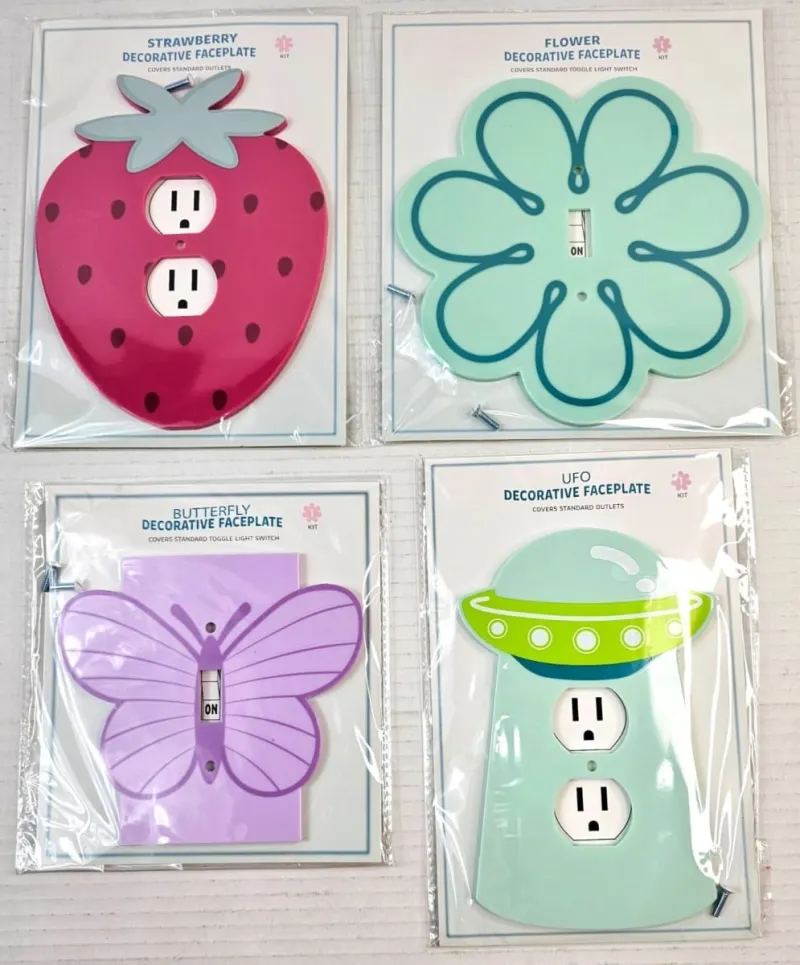Flower Decorative Faceplate, 1 kit